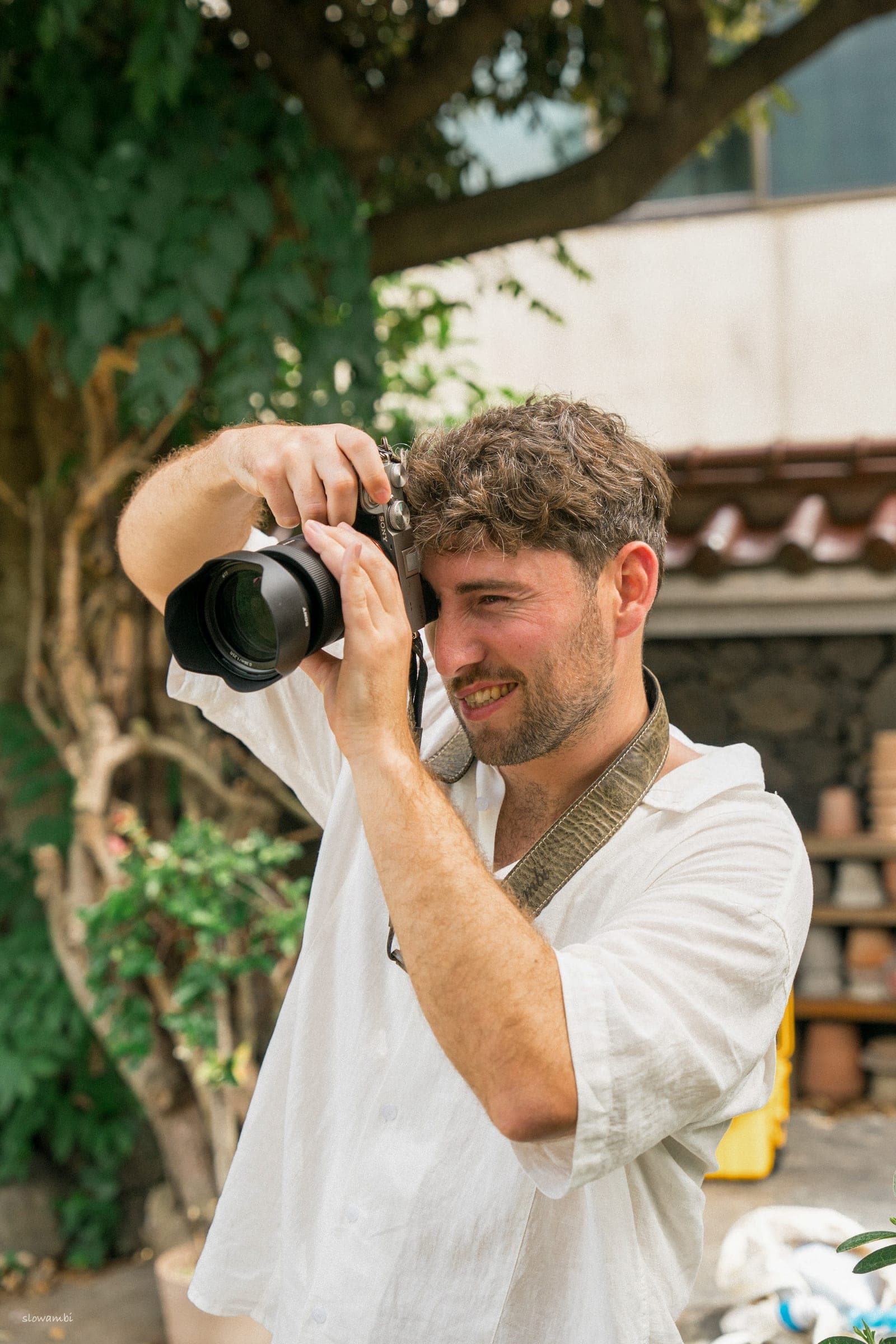 Behind the lens